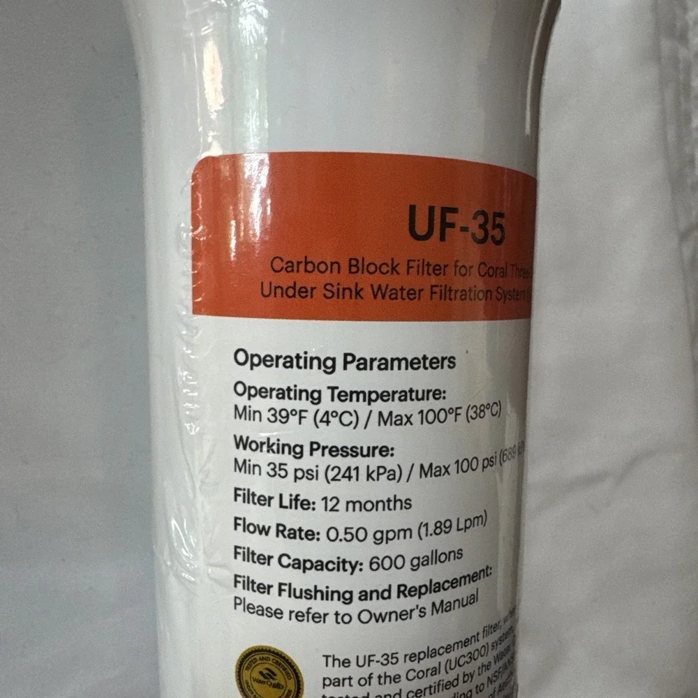 Brondell‎ UF-35 Carbon Block And Sediment Filters For Coral Three Stage System